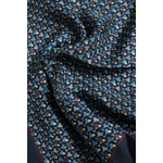 Dolce & Gabbana Blue Cocktail Silk Square Foulard Scarf MS7543