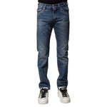 Dolce & Gabbana Blue Cotton Stretch Slim Fit Men Denim Jeans PAN75939-44