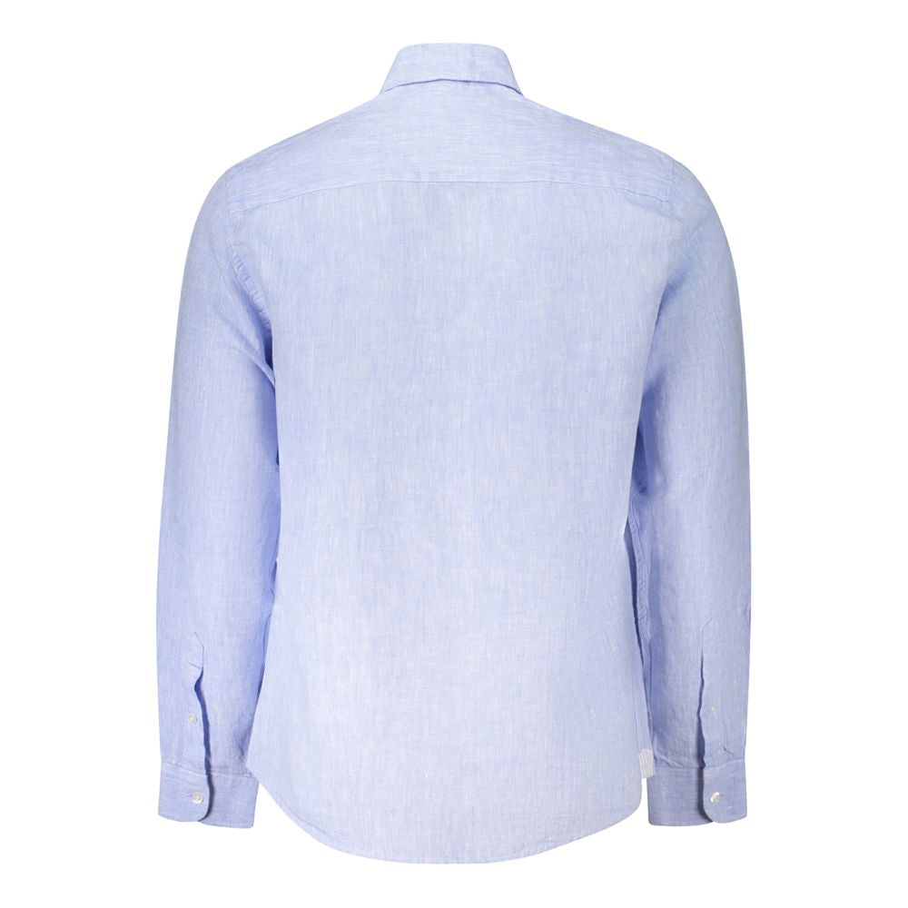 North Sails Blue Linen Shirt NO-38908-L