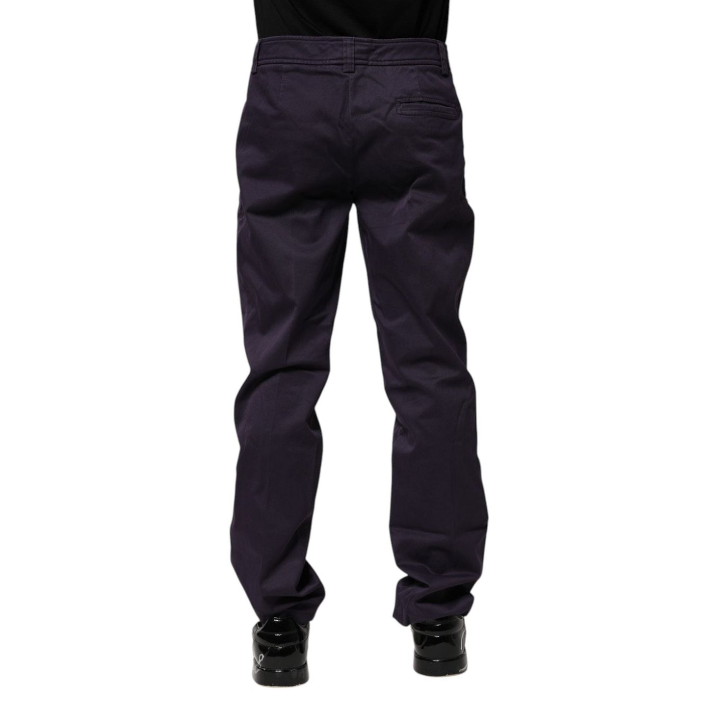 Incotex Dark Purple Mid Waist Casual Straight Pants PAN71689-44