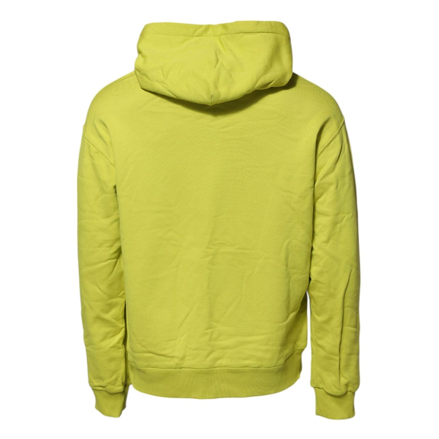Dolce & Gabbana Green Cotton Hooded Logo Sweatshirt Sweater THS90369-44