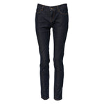 Dolce & Gabbana Blue Skinny Cotton Mid Waisted Denim Jeans PAN75091-40