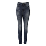 Dolce & Gabbana Blue Washed Cotton High Waisted Denim Jeans PAN76282-40