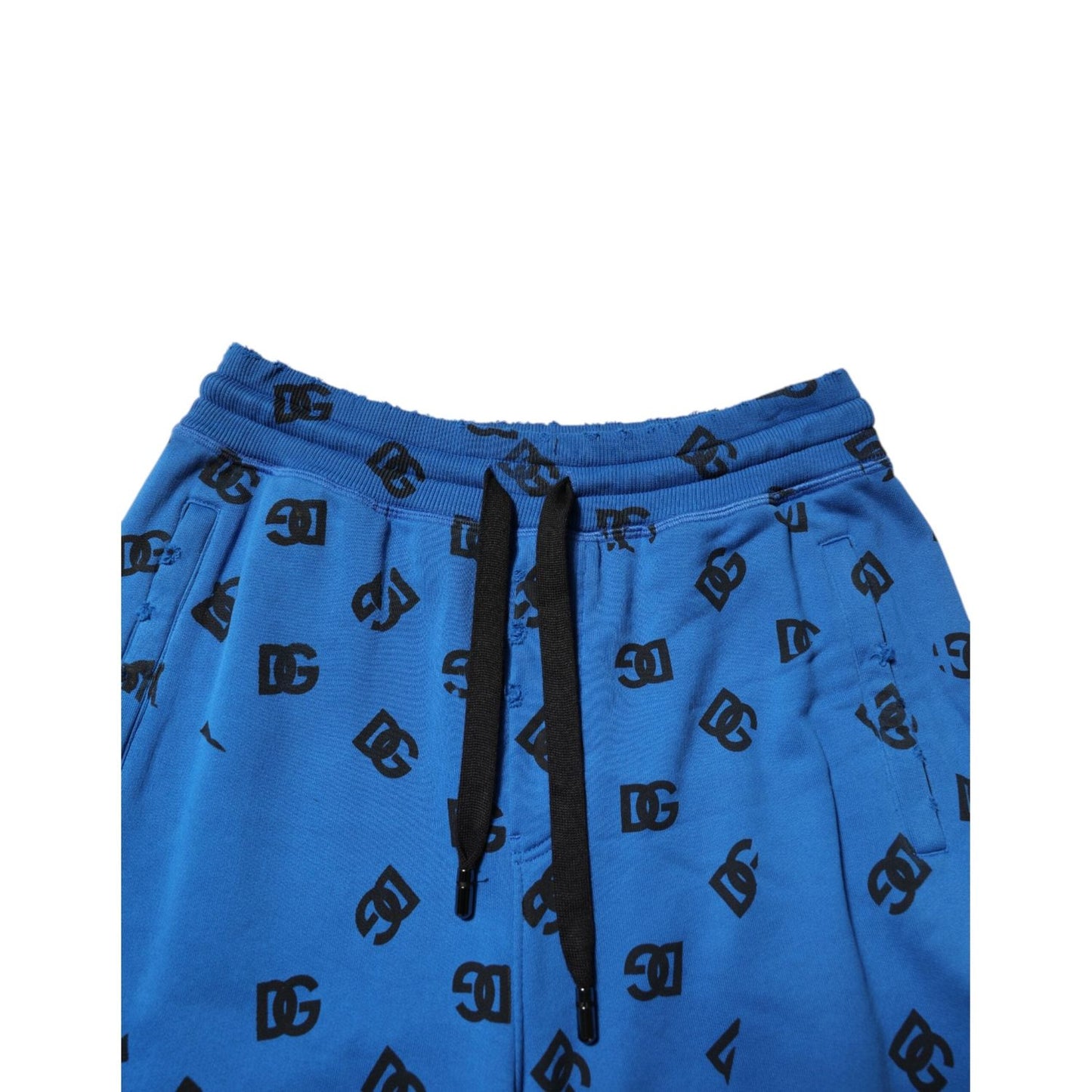 Dolce & Gabbana Blue Logo Print Jogger Men Sweatpants Pants PAN76237-48