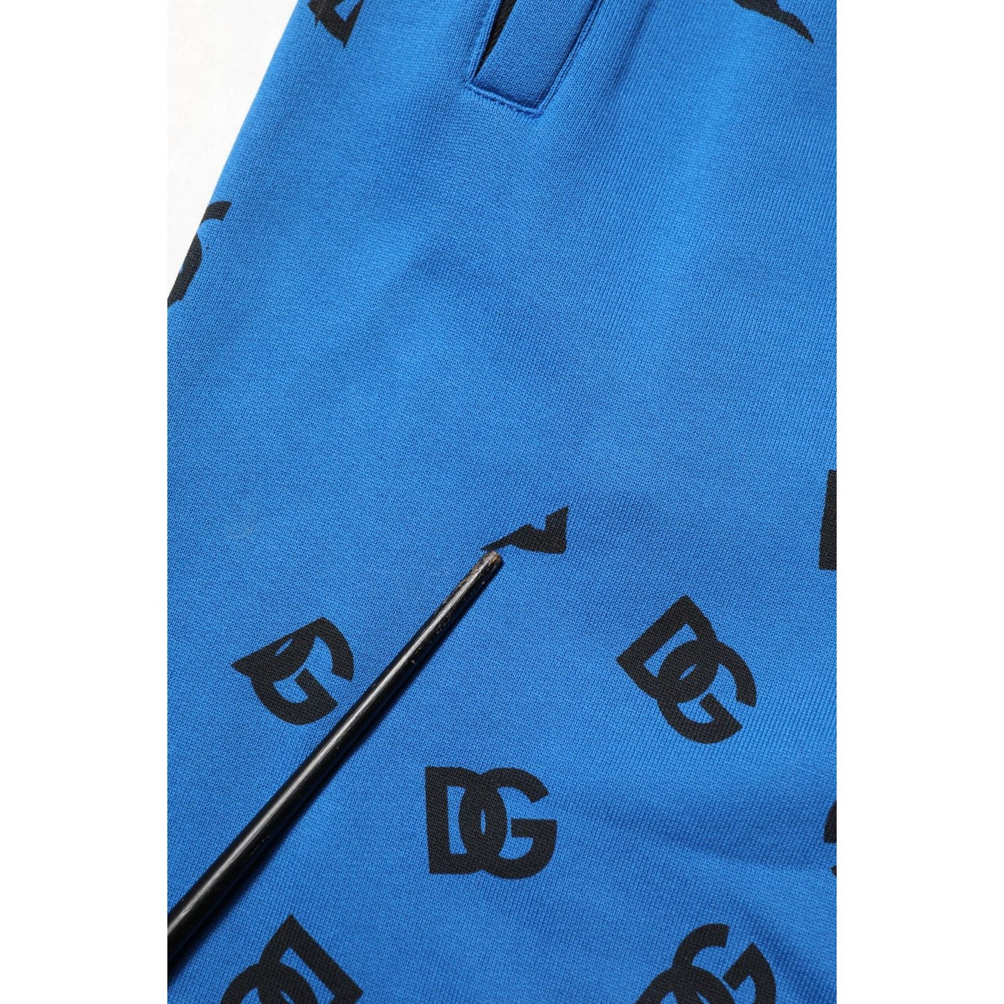 Dolce & Gabbana Blue Logo Print Jogger Men Sweatpants Pants PAN76237-48