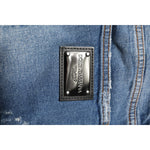 Dolce & Gabbana Blue Washed Cotton Logo Plaque Denim Jeans PAN76351-54