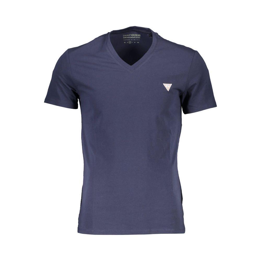 Guess Jeans Blue Cotton T-Shirt GU-4156-XXL