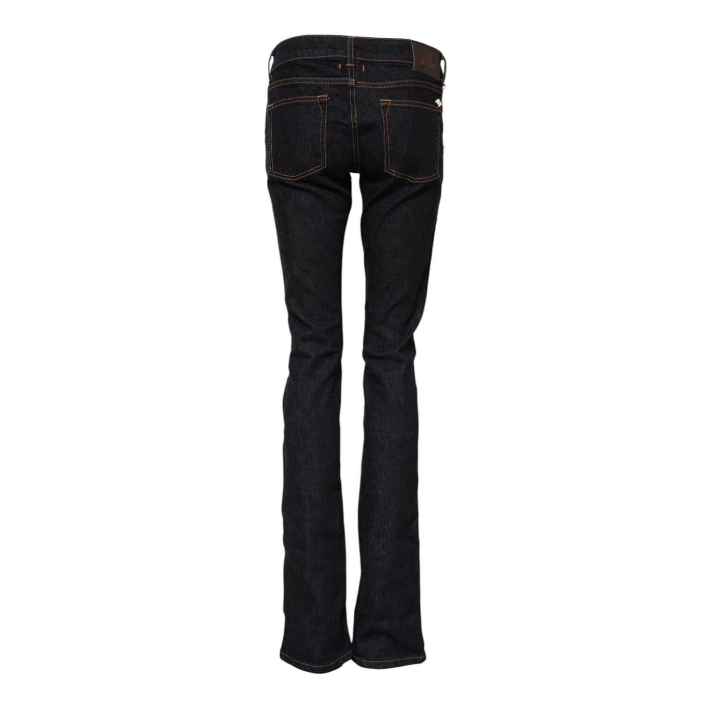 GF Ferre Dark Blue Cotton Mid Waisted Skinny Denim Jeans PAN72192-27