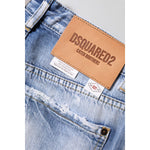 Dsquared² Blue Washed High Waist Wide Leg Jeans PAN74485-38