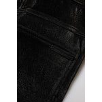 Dolce & Gabbana Black Cotton Stretch Silver Lurex Thread Pants