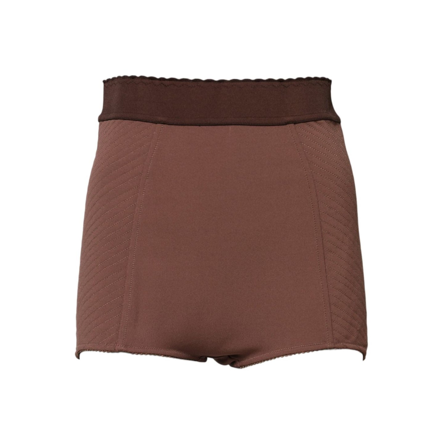 Dolce & Gabbana Brown Viscose High Waisted Hot Pants Shorts PAN74905-40