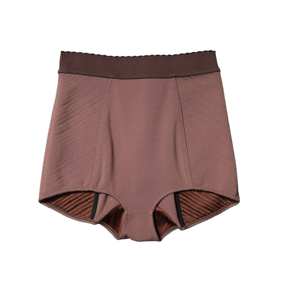 Dolce & Gabbana Brown Viscose High Waisted Hot Pants Shorts PAN74905-40