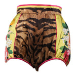 Dolce & Gabbana Multicolor Floral High Waist Hot Pants Shorts PAN74926-40