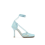 Bottega Veneta Blue Fabric And Leather Sandal BO-935520051436-EU39.5/US9.5
