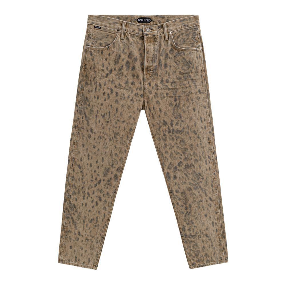 Tom Ford Beige Cotton Tapered Jean TO-9302672-W34