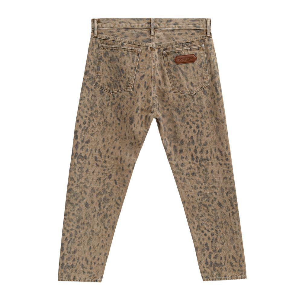 Tom Ford Beige Cotton Tapered Jean TO-9302672-W34