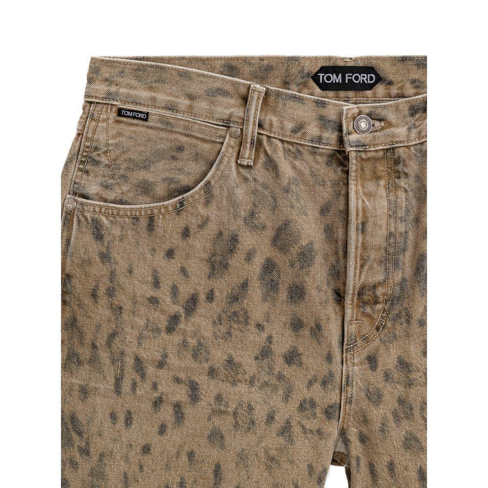 Tom Ford Beige Cotton Tapered Jean TO-9302672-W34