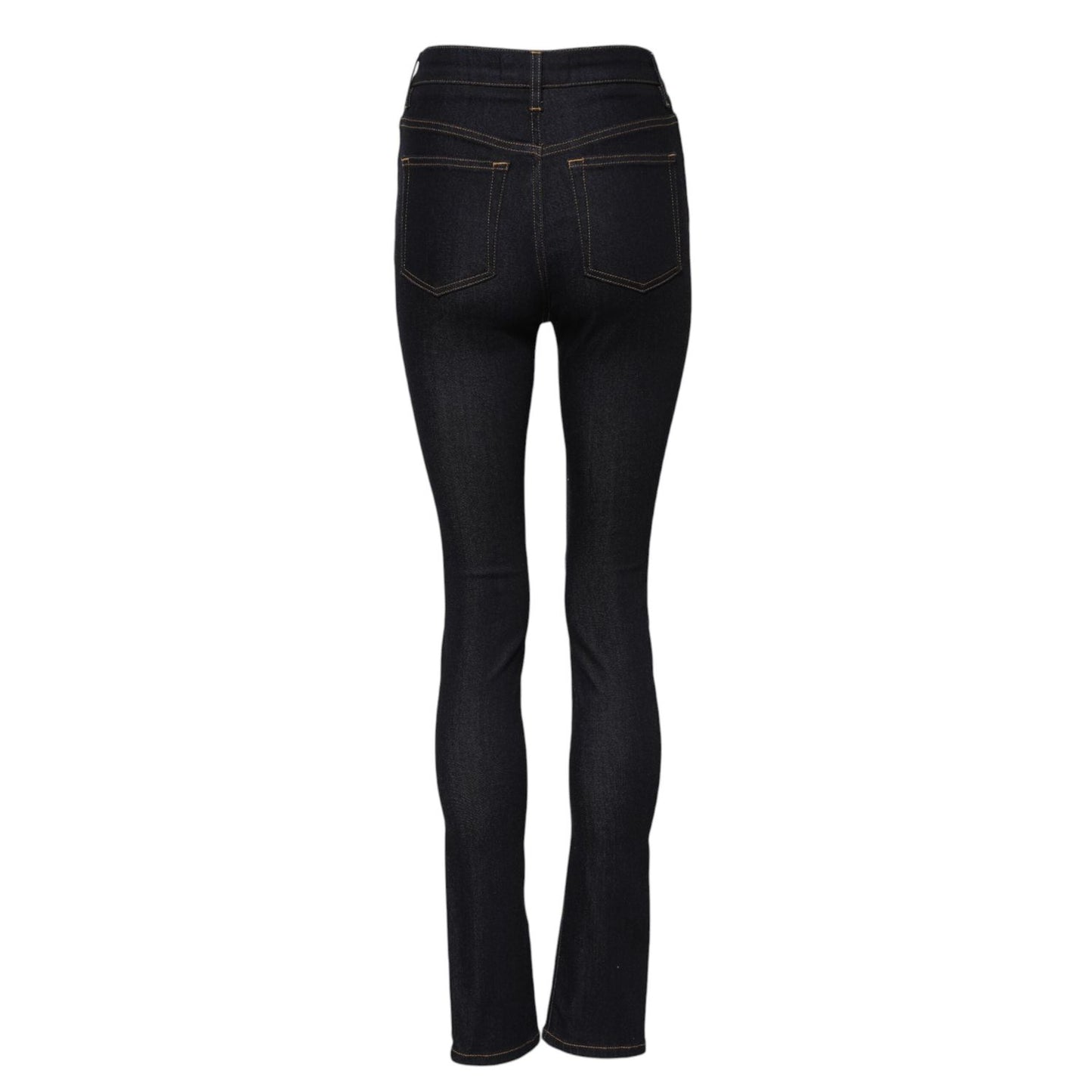 Dolce & Gabbana Blue Cotton High Waist Skinny Denim Jeans PAN75943-36
