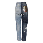 Dolce & Gabbana Multicolor Patchwork Tapered Denim Jeans PAN76253-38