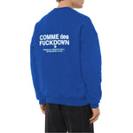 Comme Des Fuckdown Blue Cotton Sweater CO-15719-XL