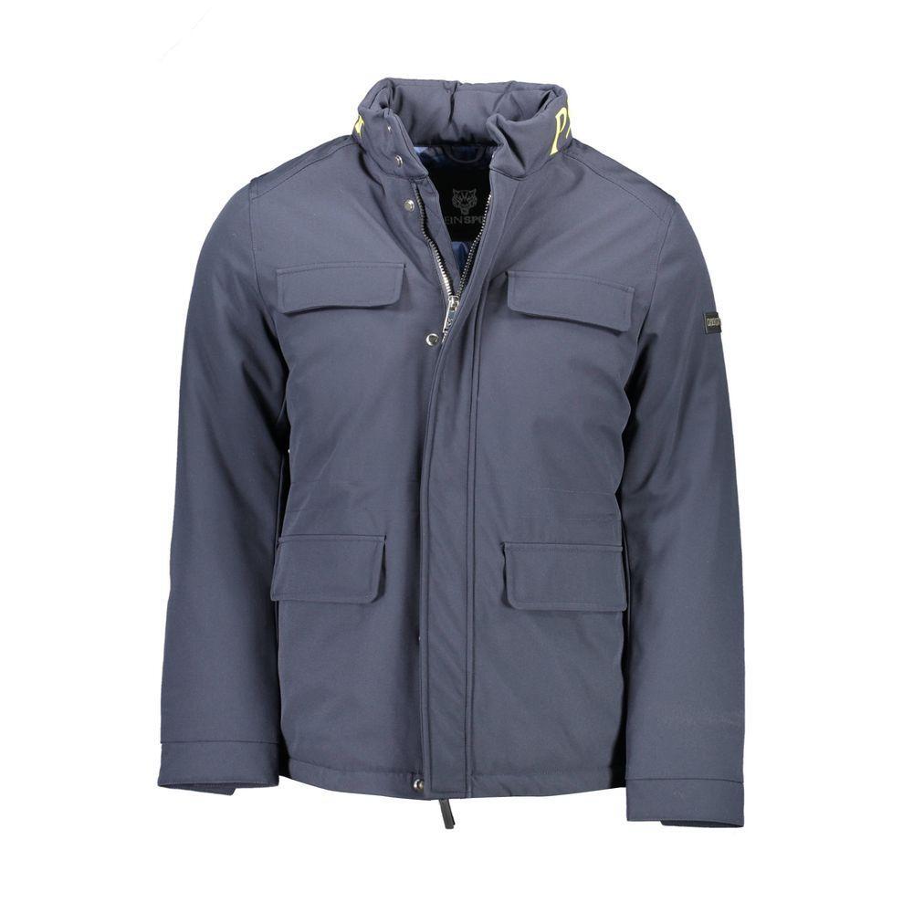 Plein Sport Blue Polyester Jacket PL-9850-IT50 | L