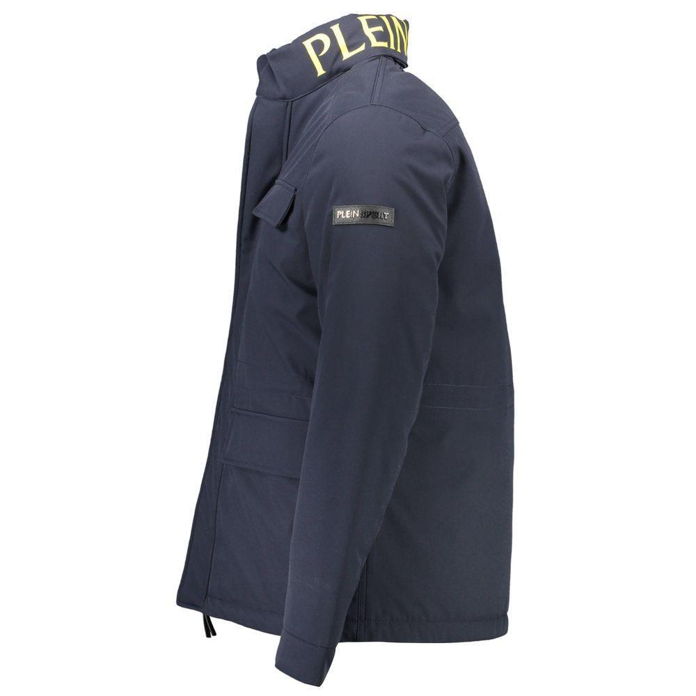 Plein Sport Blue Polyester Jacket PL-9850-IT50 | L