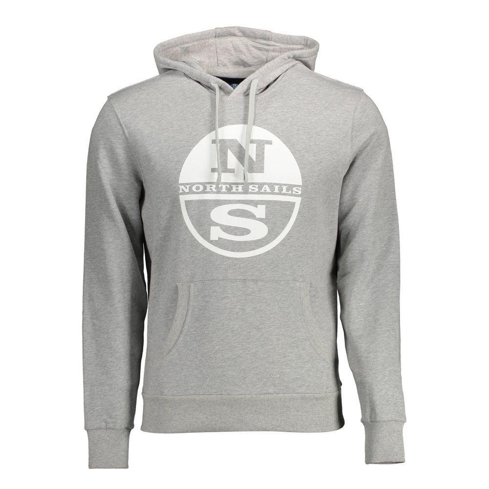 North Sails Gray Cotton Sweater NO-12524-XXL