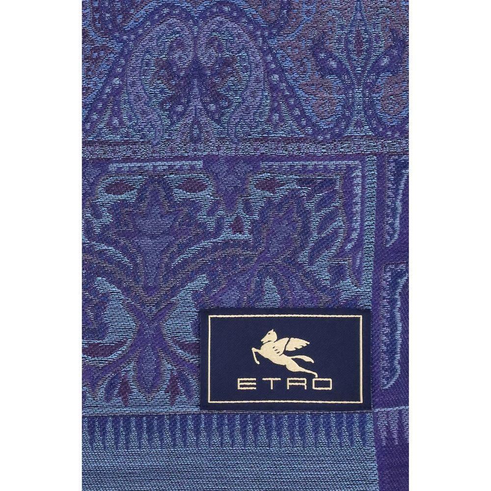 Etro jacquard wool and silk Scarf ETMATA0023AQ244S9883BB