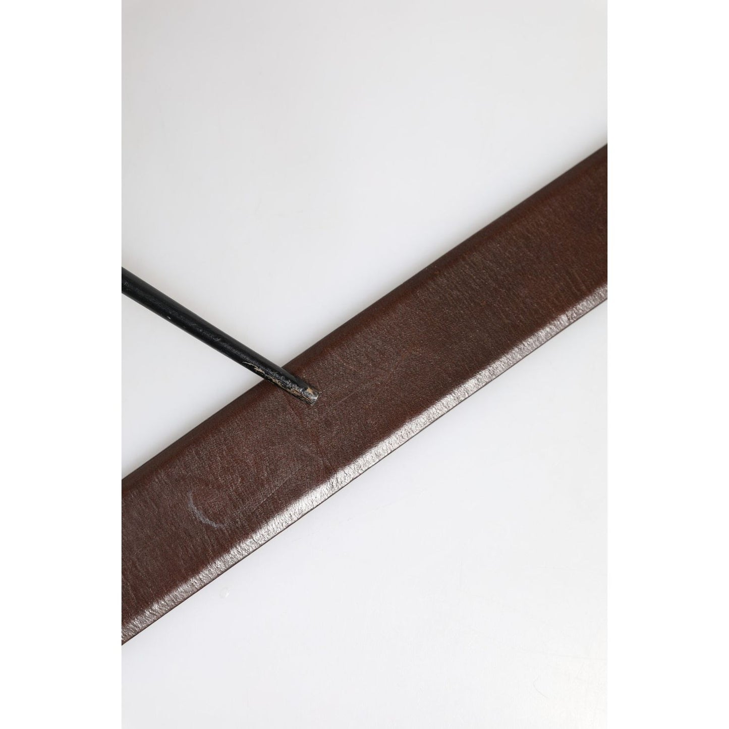 Dolce & Gabbana Brown Classic Gold Metal Logo Buckle Men Belt