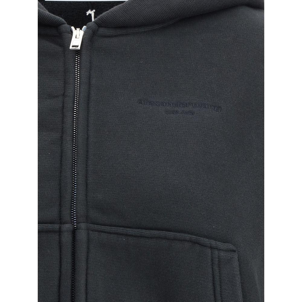Alexander Wang Cropped zip-up Hoodie AL-1CC3251057001-S