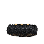 Dolce & Gabbana Black Tassel Gold Baroque Crystal Evening Clutch Bag