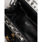 Dolce & Gabbana Black Tassel Gold Baroque Crystal Evening Clutch Bag