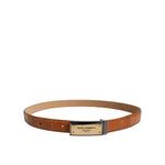 Dolce & Gabbana Browned Off Leather Gold DG Logo Buckle Belt BEL9397-90