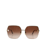 Dolce & Gabbana Gold Brown Gradient Square DG2267 Eyewear Sunglasses