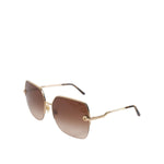 Dolce & Gabbana Gold Brown Gradient Square DG2267 Eyewear Sunglasses