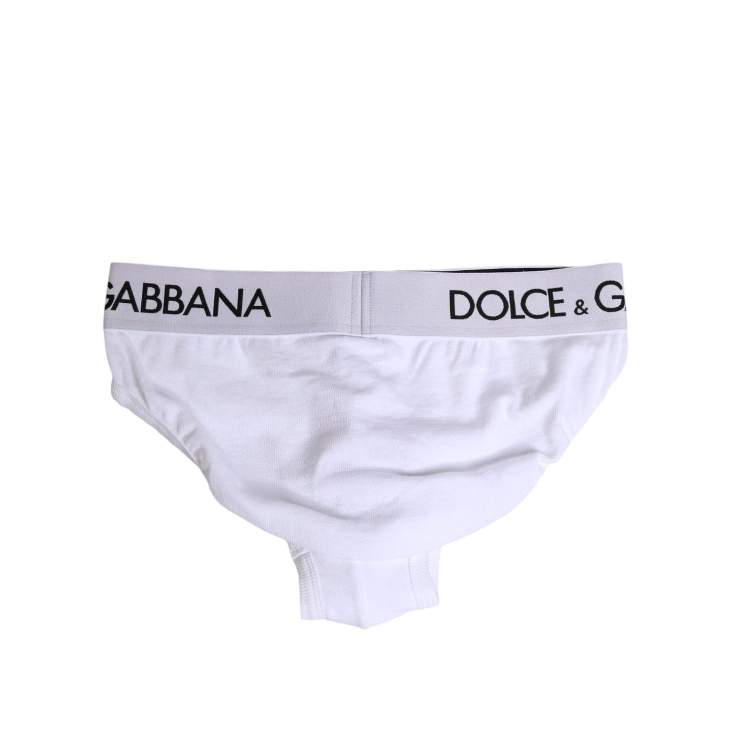 Dolce & Gabbana White Cotton Stretch Regular Brief Underwear