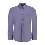 Hugo Boss Blue Cotton Men Shirt BO-33897-S