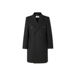 Saint Laurent Double-Breasted Wool Coat SA-8827864252628-48 | M