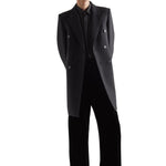 Saint Laurent Double-Breasted Wool Coat SA-8827864252628-48 | M