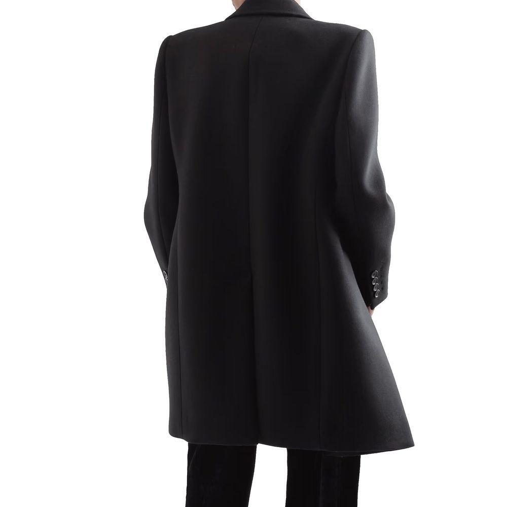 Saint Laurent Double-Breasted Wool Coat SA-8827864252628-48 | M