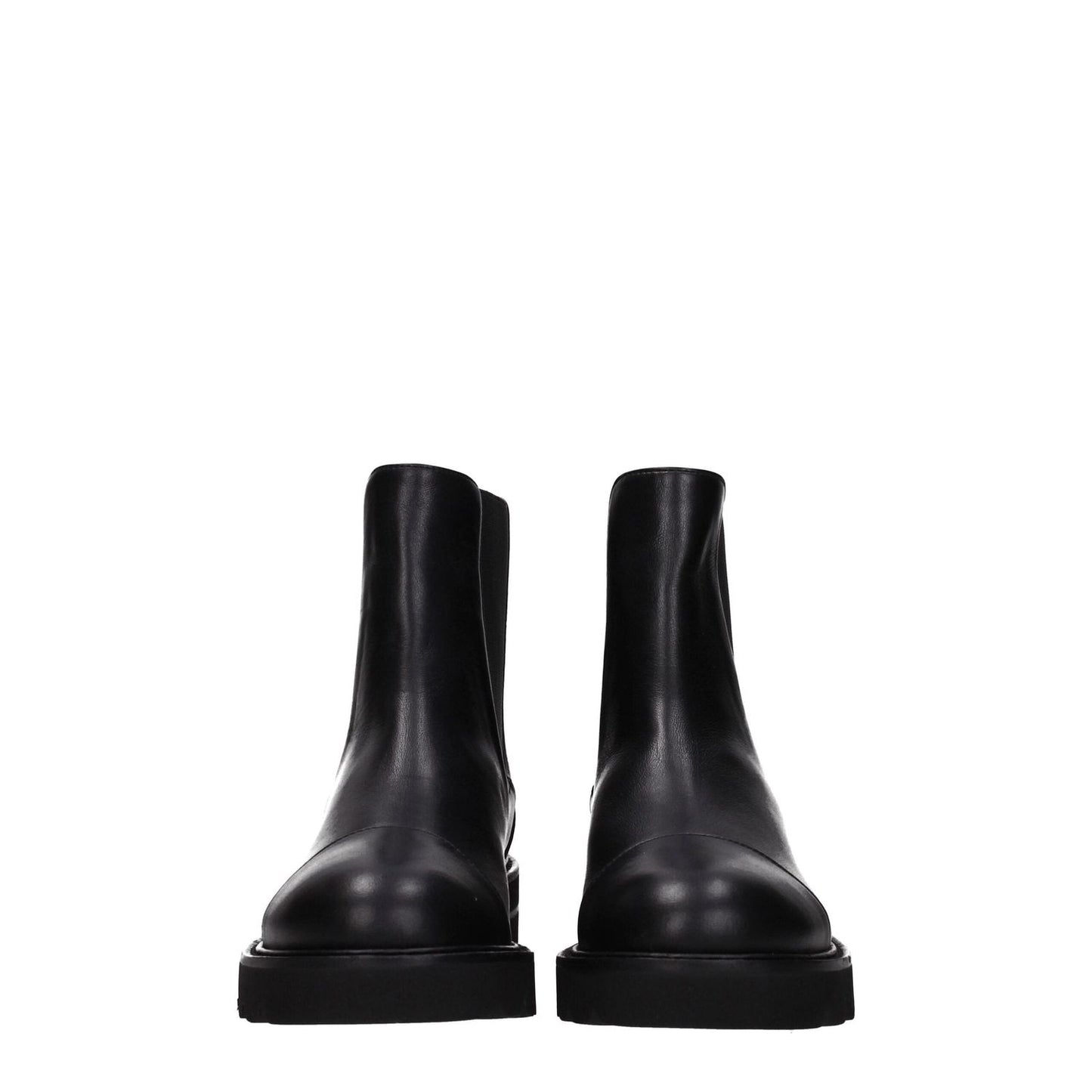 Stuart Weitzman Black Leather Ankle Boots ST-8547179528457-EU35.5/US5.5