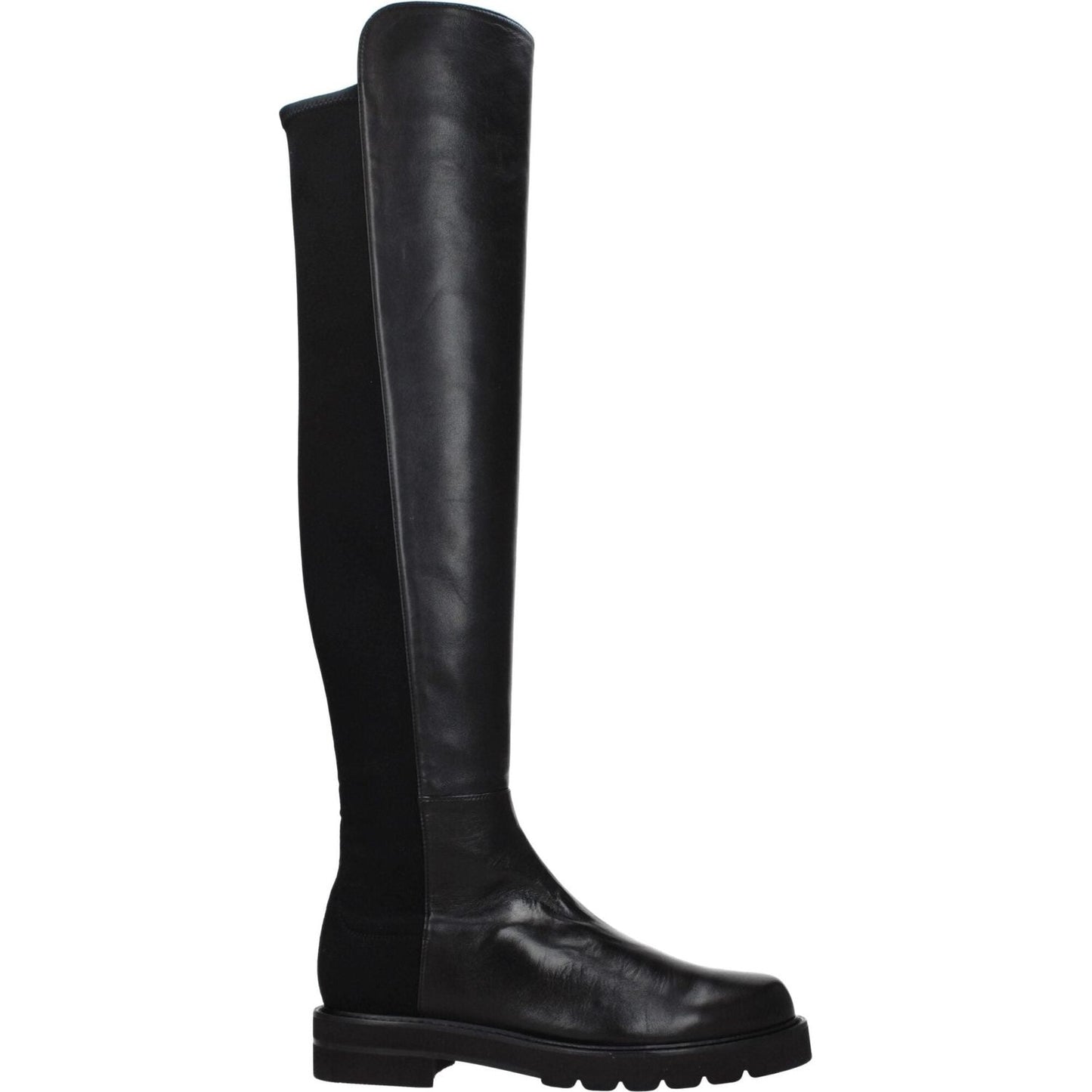 Stuart Weitzman Black Leather Over The Knee ST-8547230581001-EU35/US5