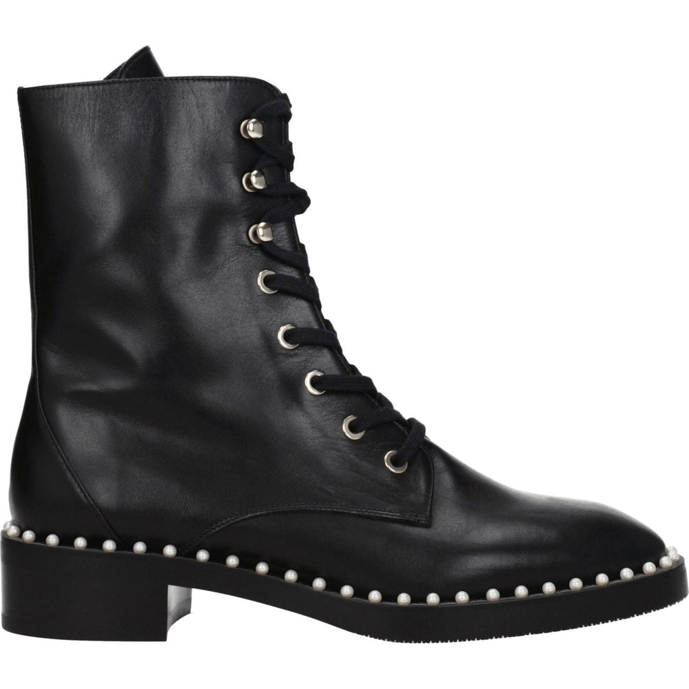 Stuart Weitzman Black Leather Ankle Boots ST-8547258106121-EU35/US5
