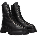 Stuart Weitzman Black Leather Ankle Boots ST-8547258138889-EU38.5/US8.5