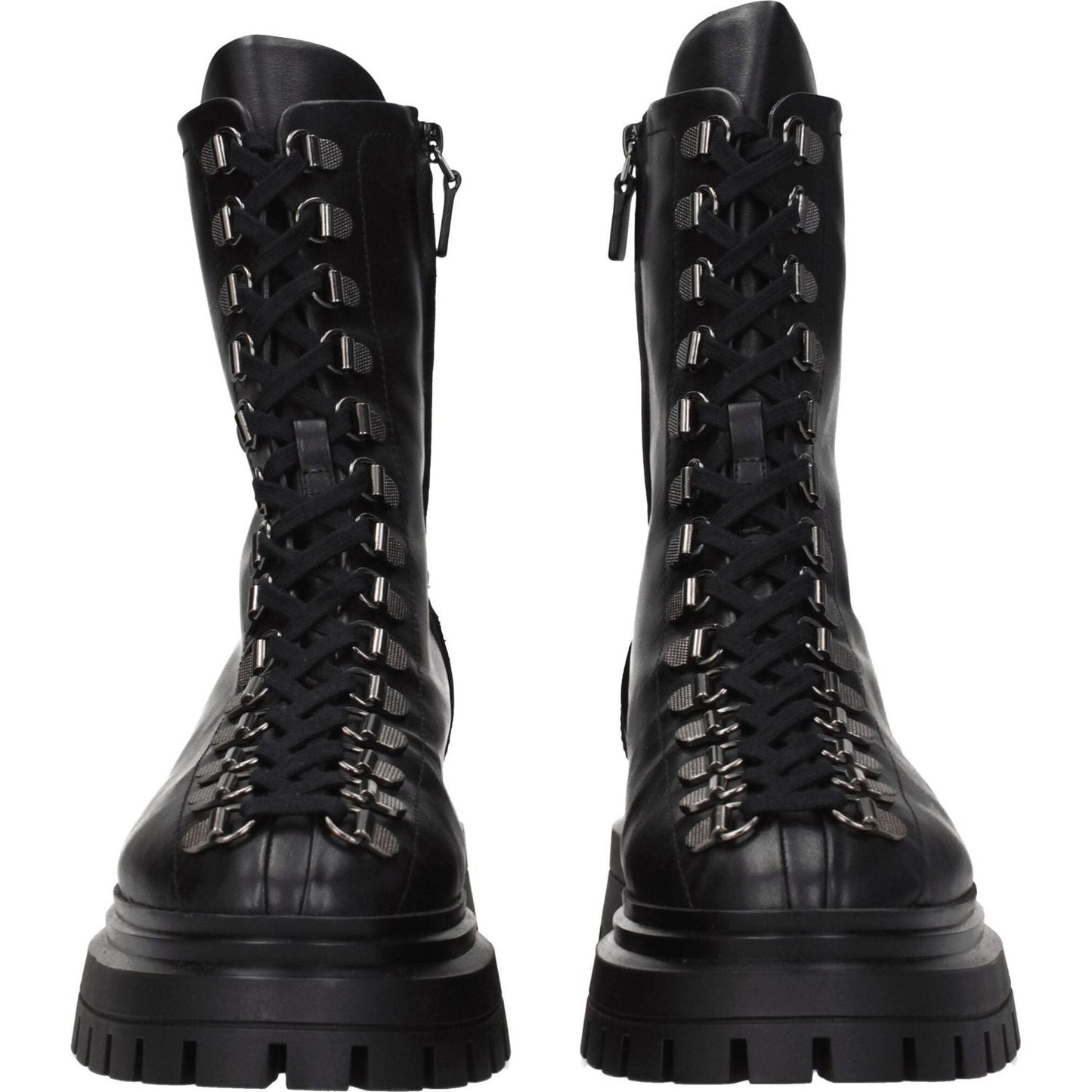 Stuart Weitzman Black Leather Ankle Boots ST-8547258138889-EU38.5/US8.5