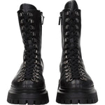Stuart Weitzman Black Leather Ankle Boots ST-8547258138889-EU38.5/US8.5