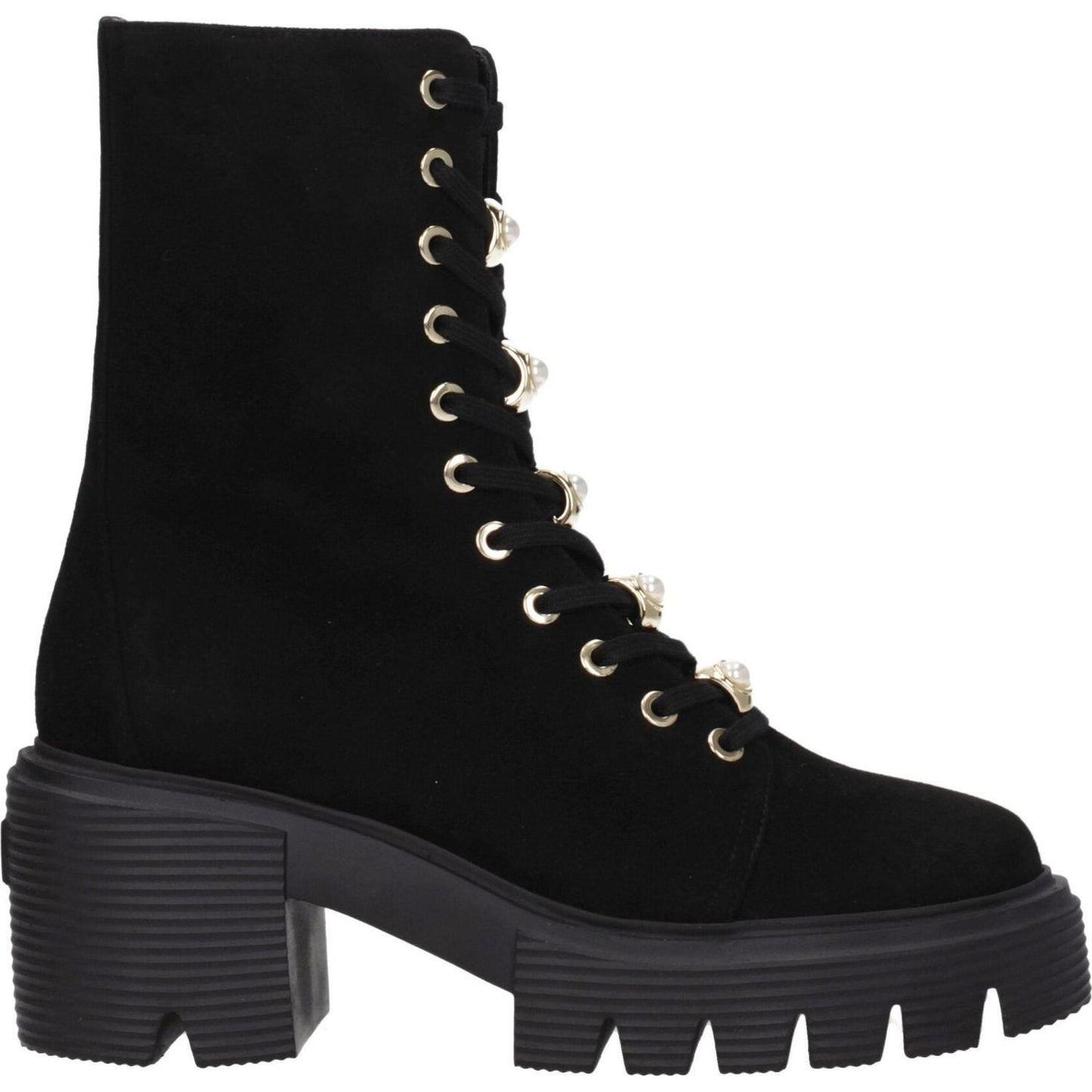 Stuart Weitzman Black Leather Ankle Boots ST-8547266658569-EU35/US5