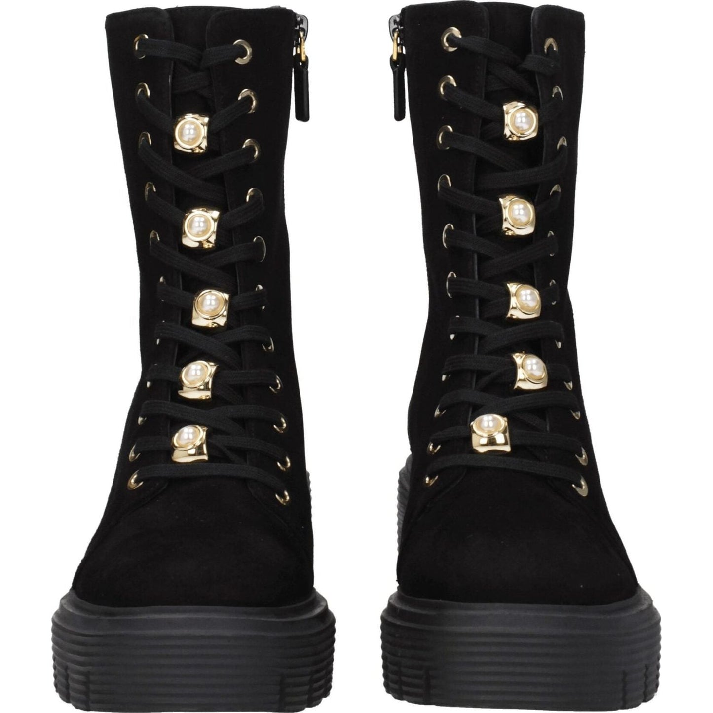 Stuart Weitzman Black Leather Ankle Boots ST-8547266658569-EU35/US5