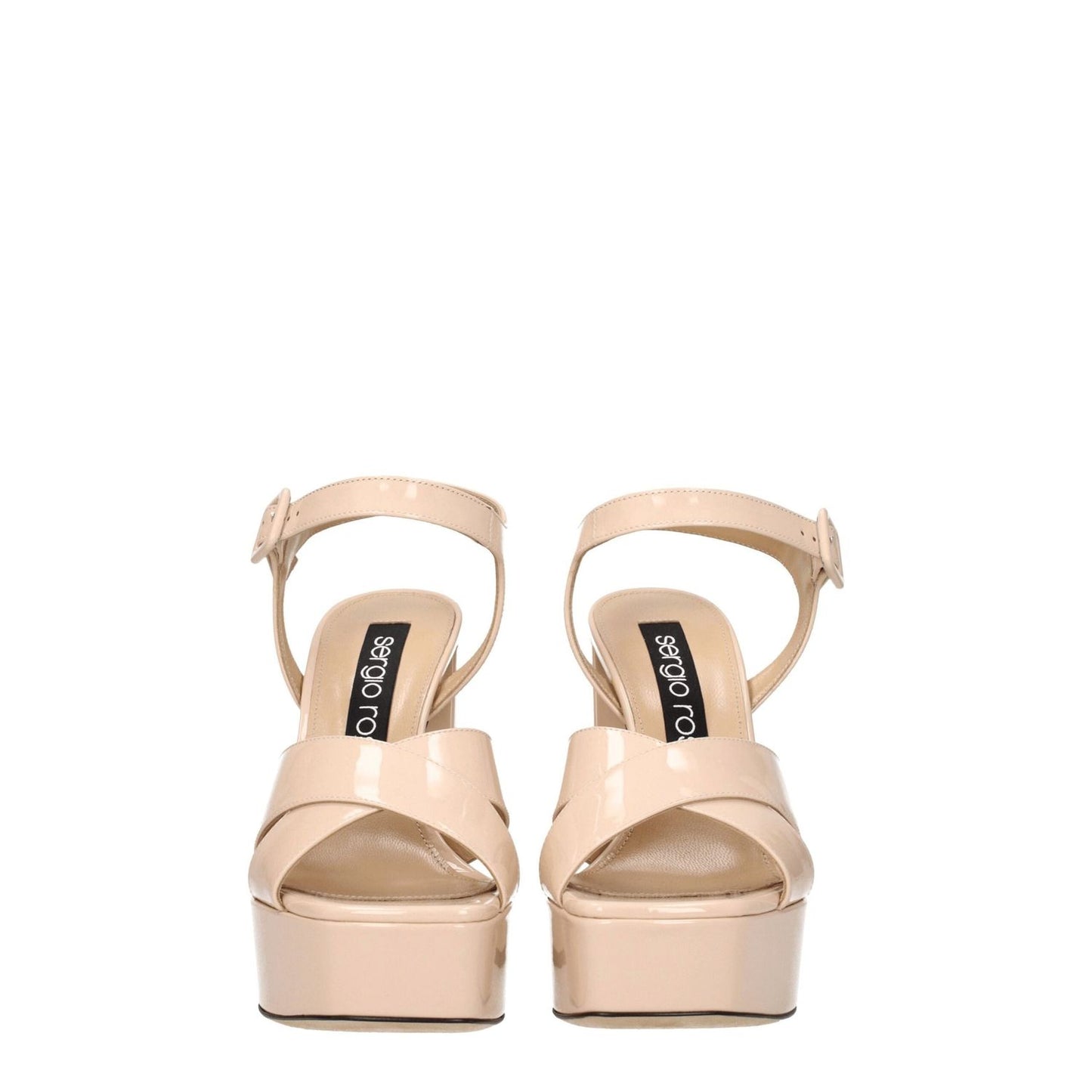 Sergio Rossi Pink Leather Platforms SE-8547355820297-EU38.5/US8.5