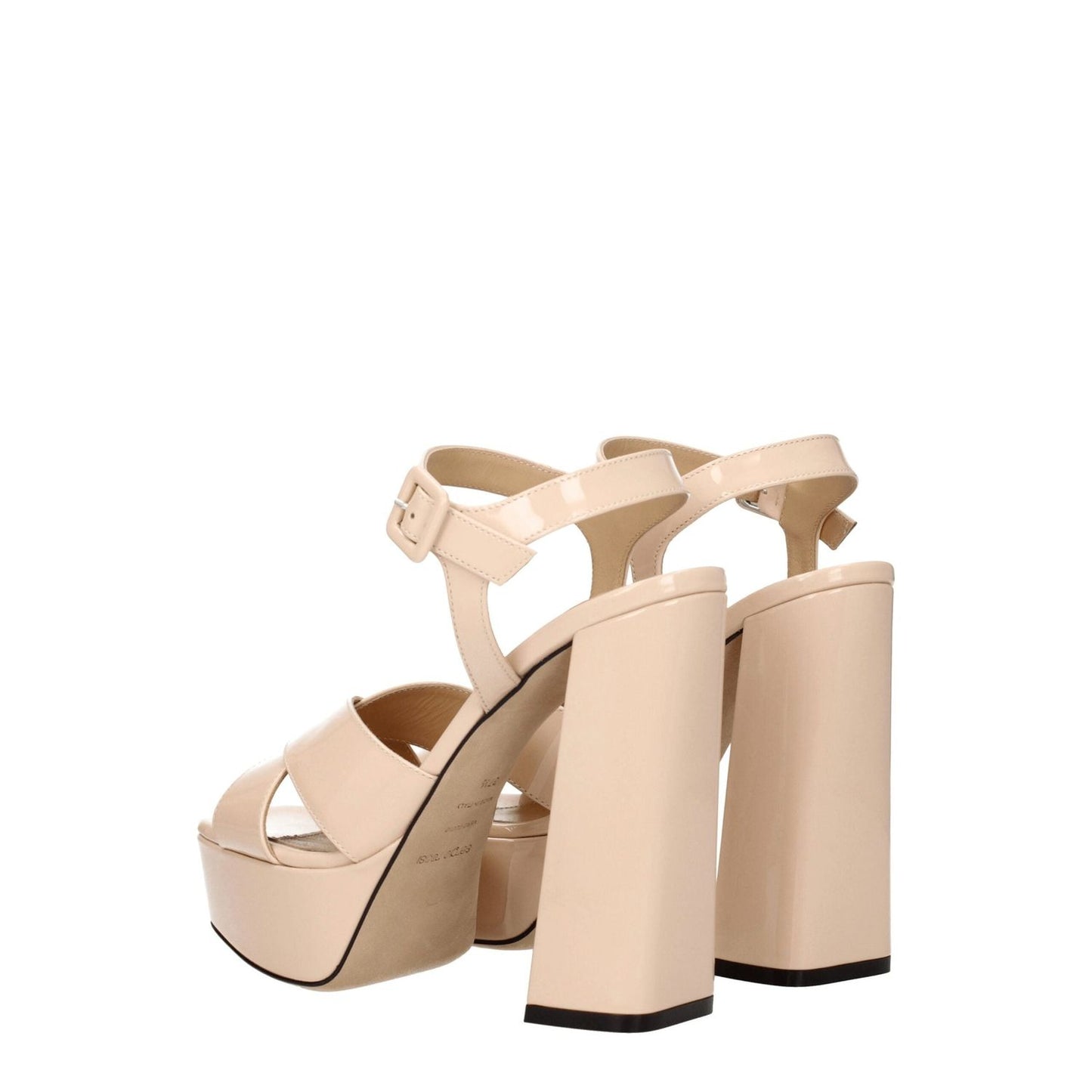 Sergio Rossi Pink Leather Platforms SE-8547355820297-EU38.5/US8.5